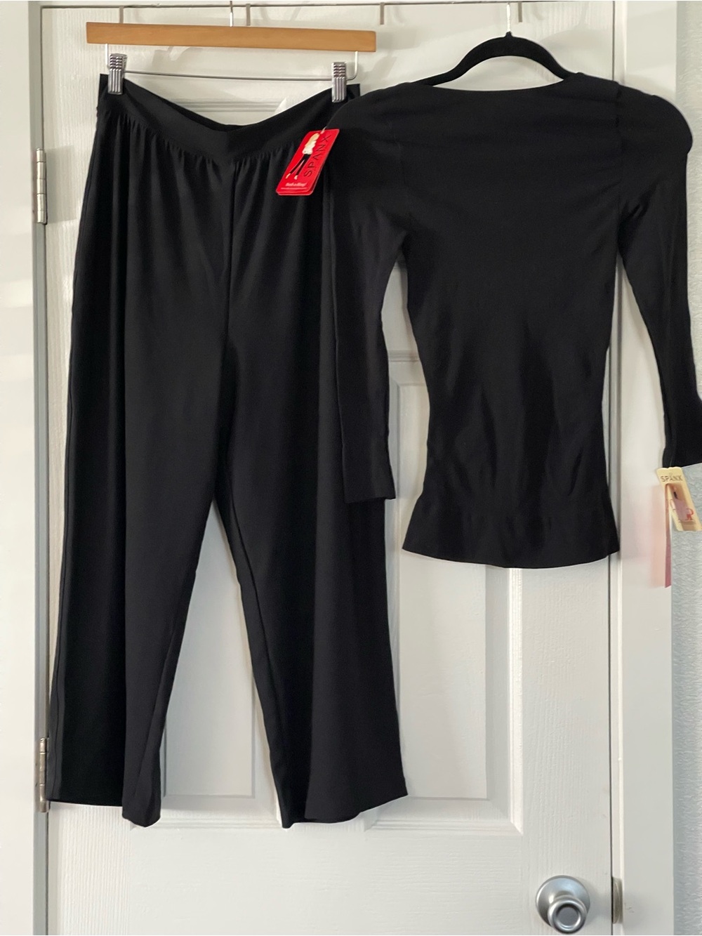 SPANX Black Two-Piece Shaping Set - Top & Pants
